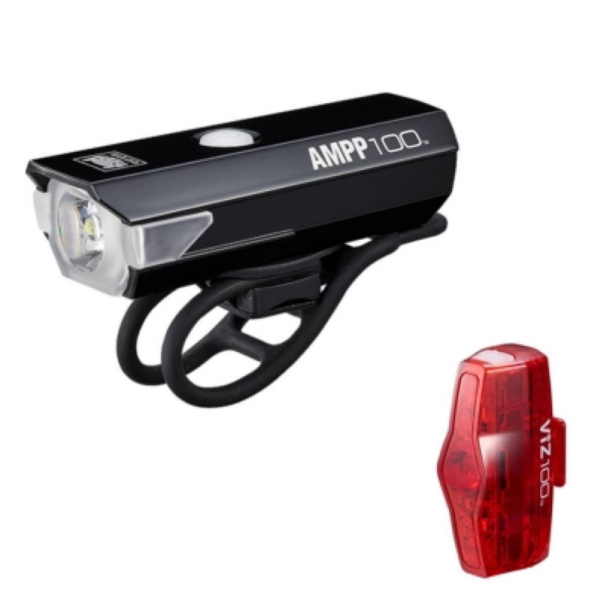 Velo Store - UK front and rear bike lights Cateye Ampp 100 & Viz 100 | Extra 10% off with Subscription, Postage £16.79 to UK Fedex.