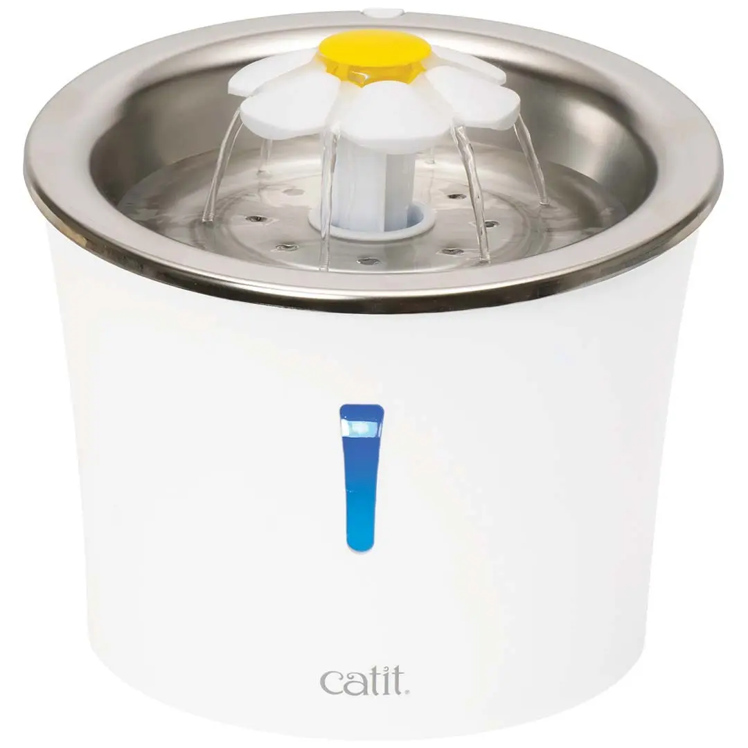 Abreuvoir pour chien et chat Catit fleur acier