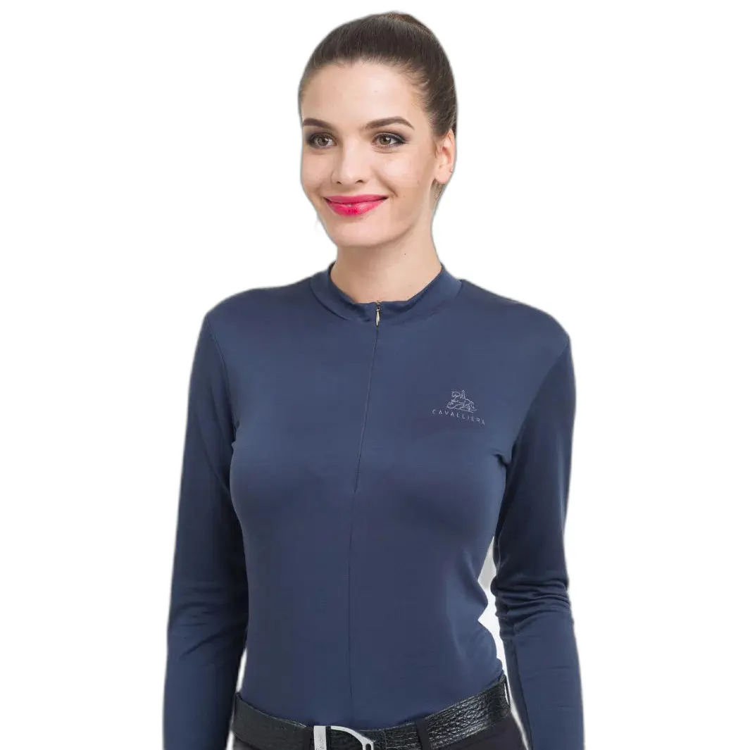 Polo technique de concours manches longues femme Cavalliera Belissima