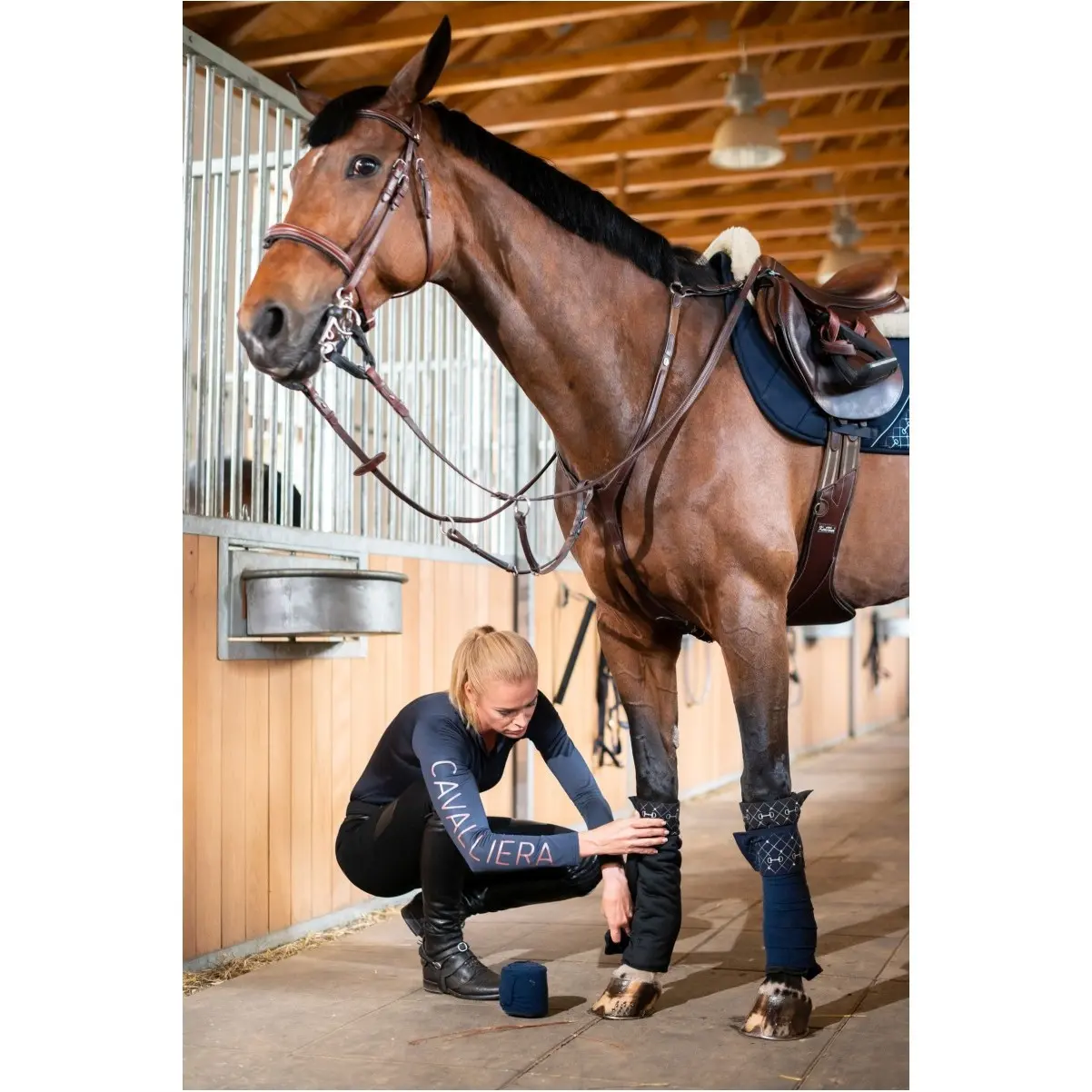 Chemise D’équitation Goode Rider Manches Longues – Femme – Bleu – Taille M