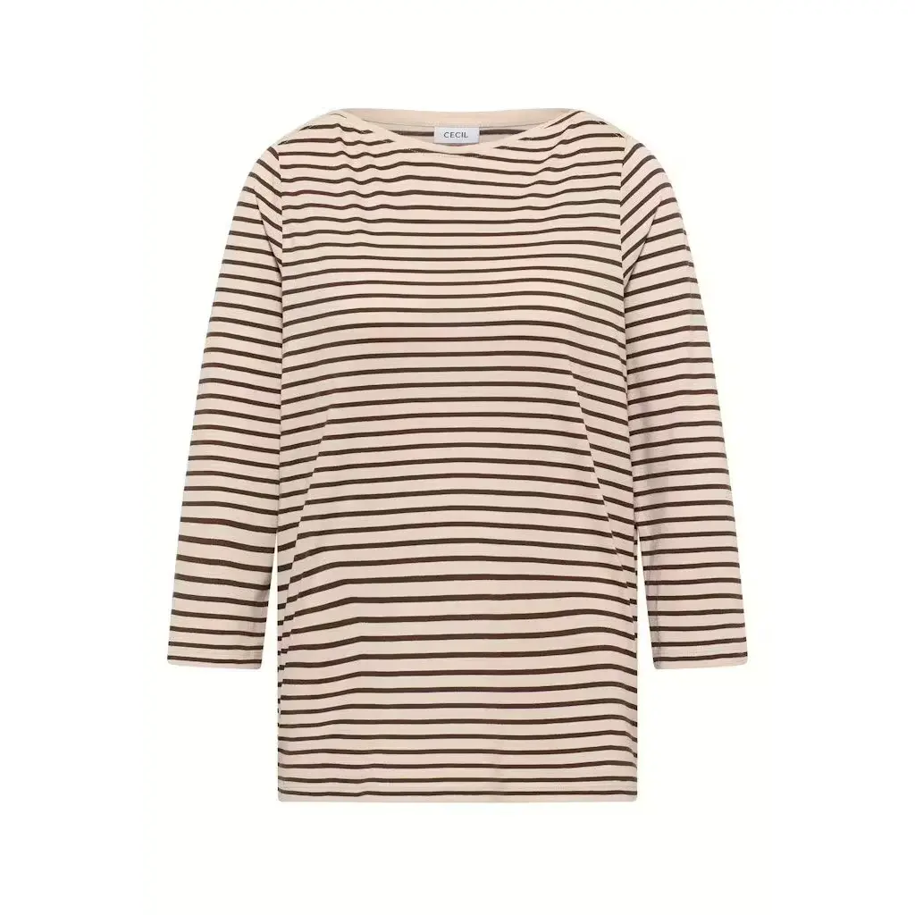4063042811801 - Gestreiftes Damen-Boot-Ausschnitt-T-Shirt Cecil