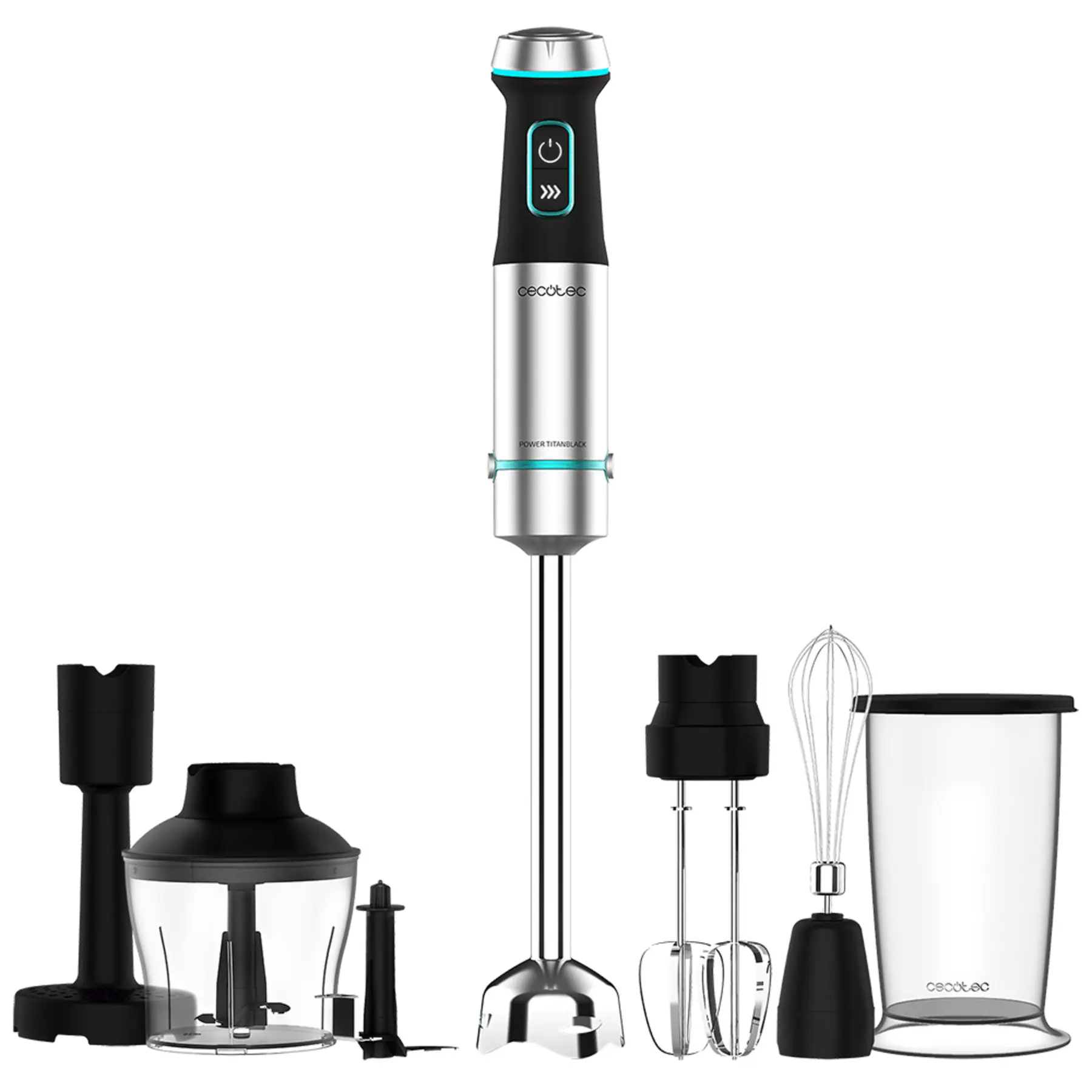 Mixer Cecotec Power TitanBlack 1200 PerfectCream&Crush