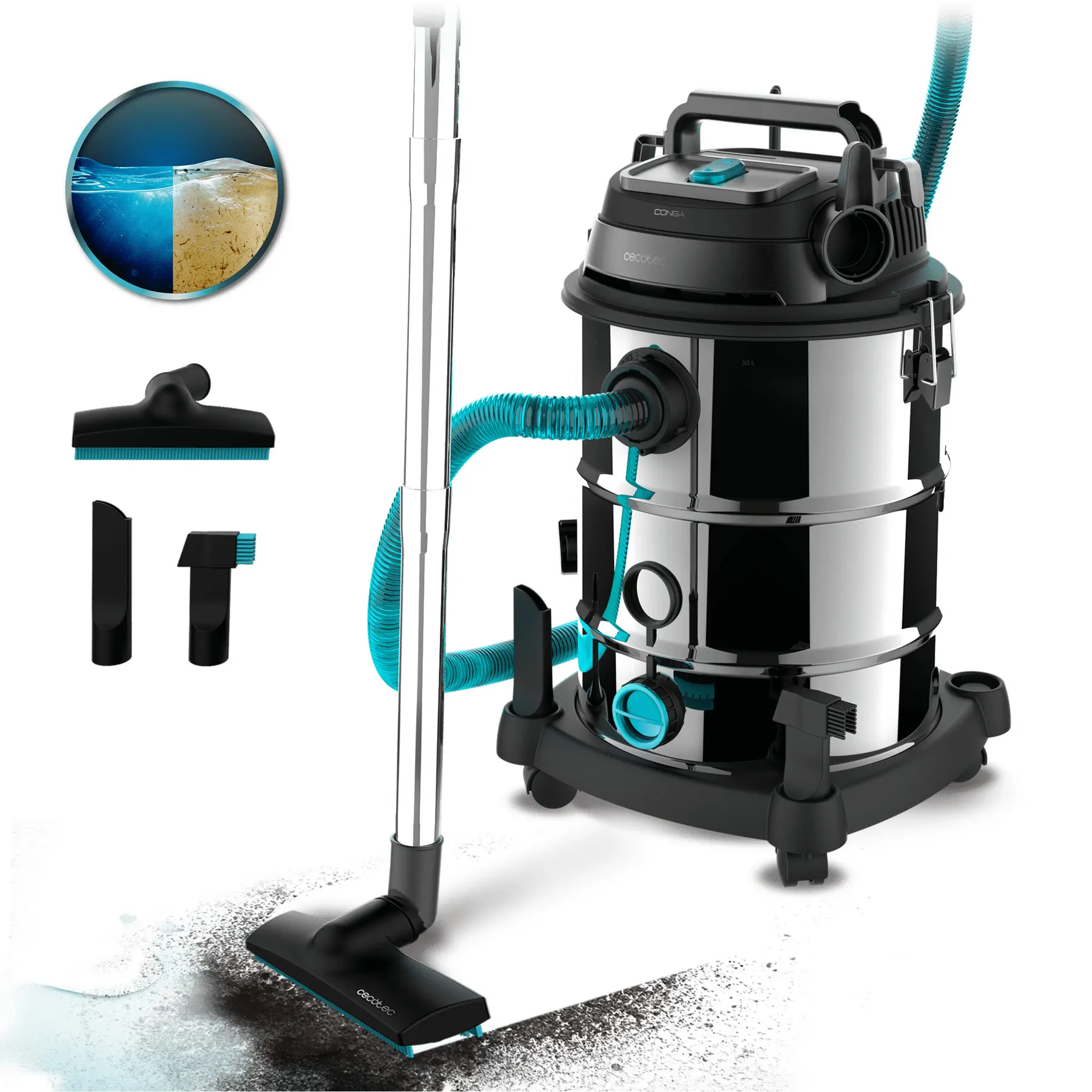 Staubsauger Cecotec Conga Rockstar Wet & Dry Steel Pro
