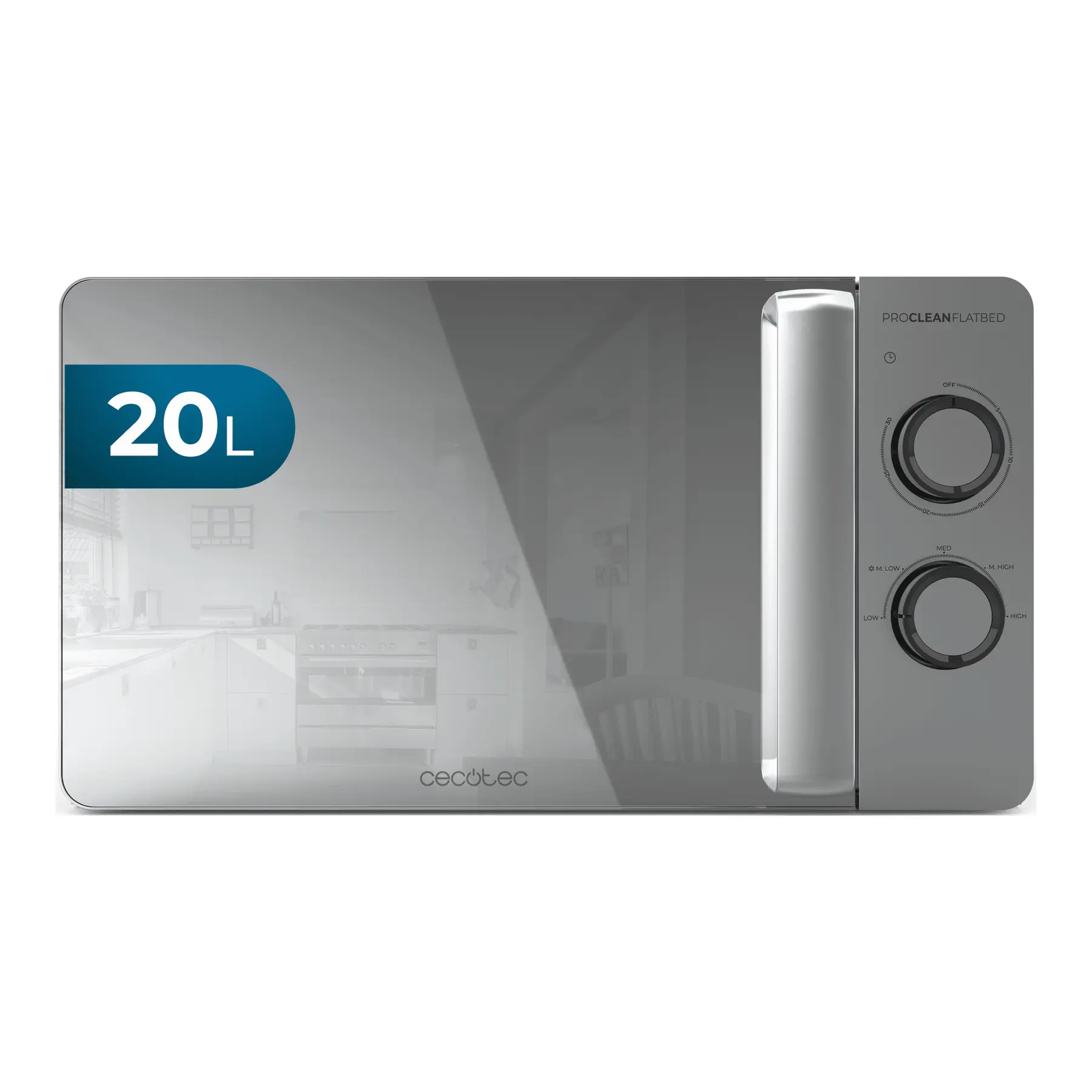 Mikrowelle Cecotec Proclean 3060 Flatbed Mirror
