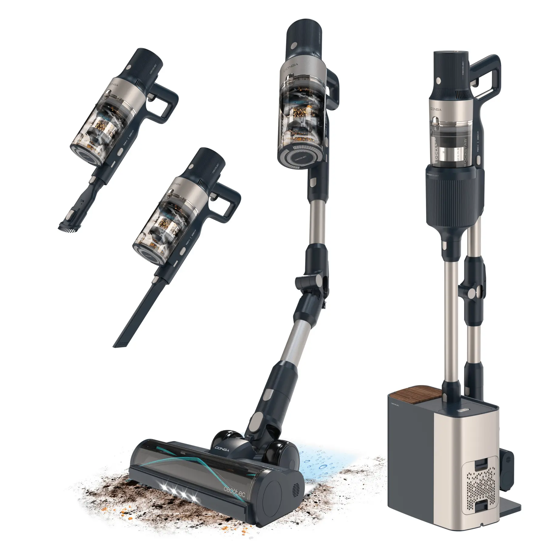 Staubsauger Cecotec Conga Rockstar 5500 Hurricane Station Flex