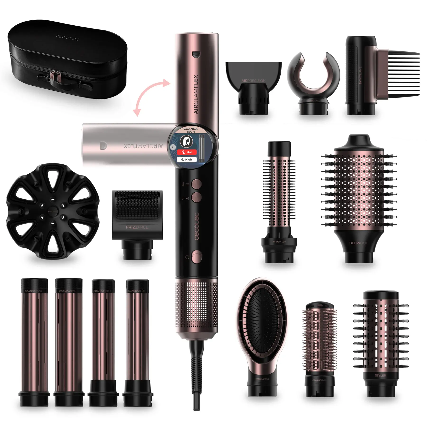 Brosse Souflant 14in1 Cecotec AirGlam Flex