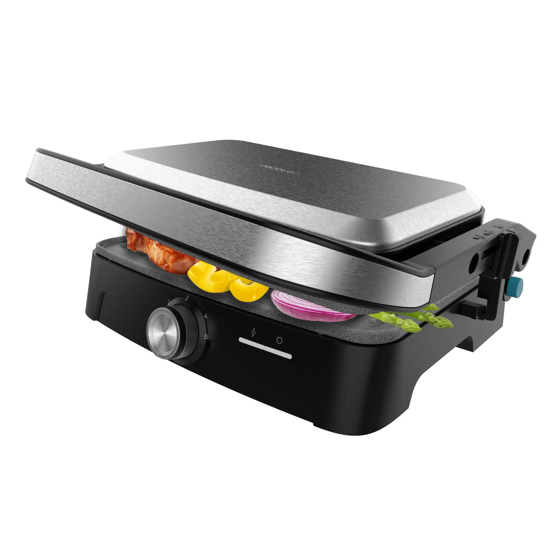 Grill Cecotec Rock'nGrill 1500 Full Open