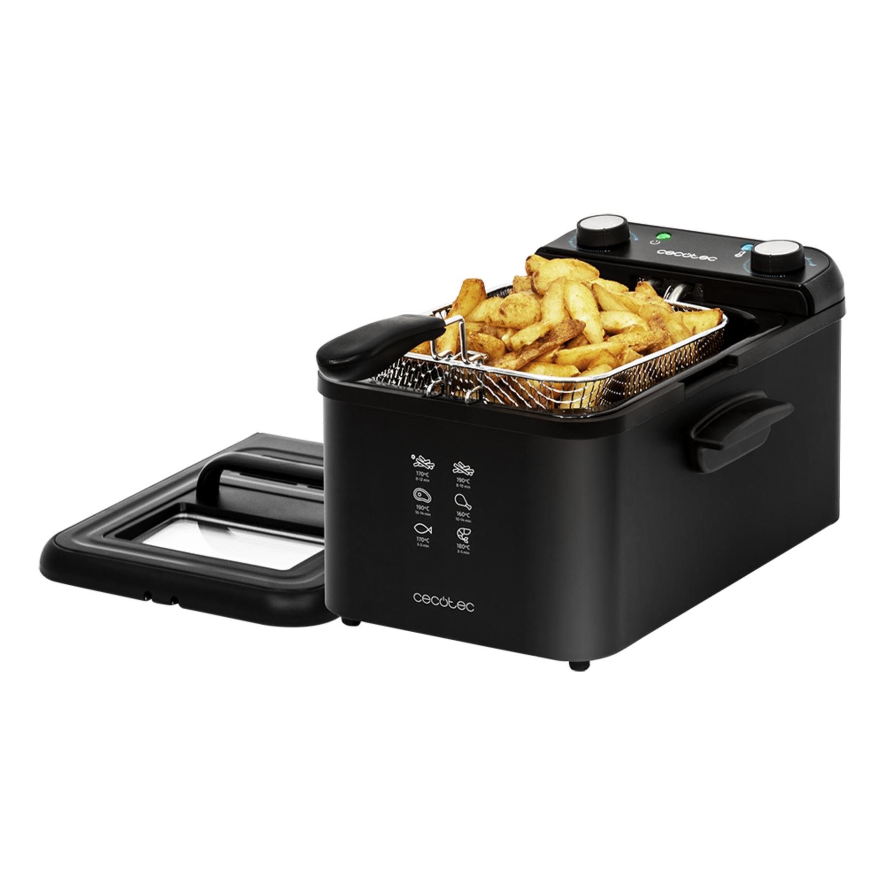 8435484030724 - Cleanfry infinity electric fryer 3000 black cecotec