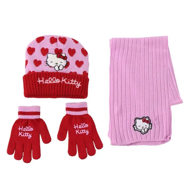 Hat, Gloves and Scarf Set Child Cerda Hello Kitty