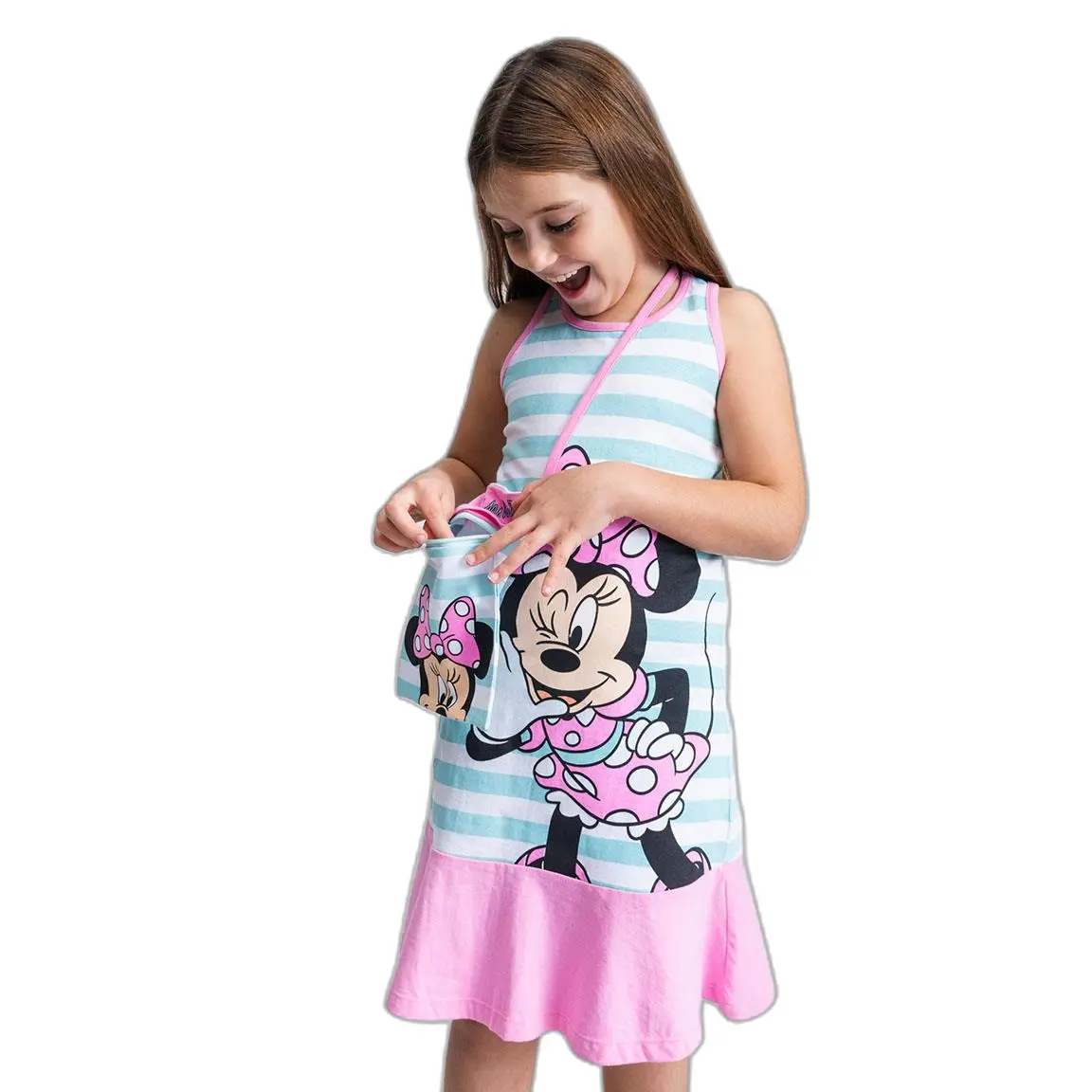 8445484096590 - T-Shirt-Kleid für Mädchen Minnie
