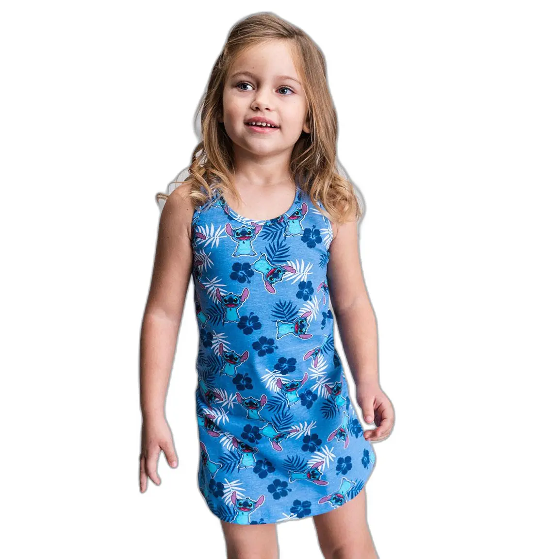 8445484110579 - T-Shirt-Kleid für Mädchen Stitch
