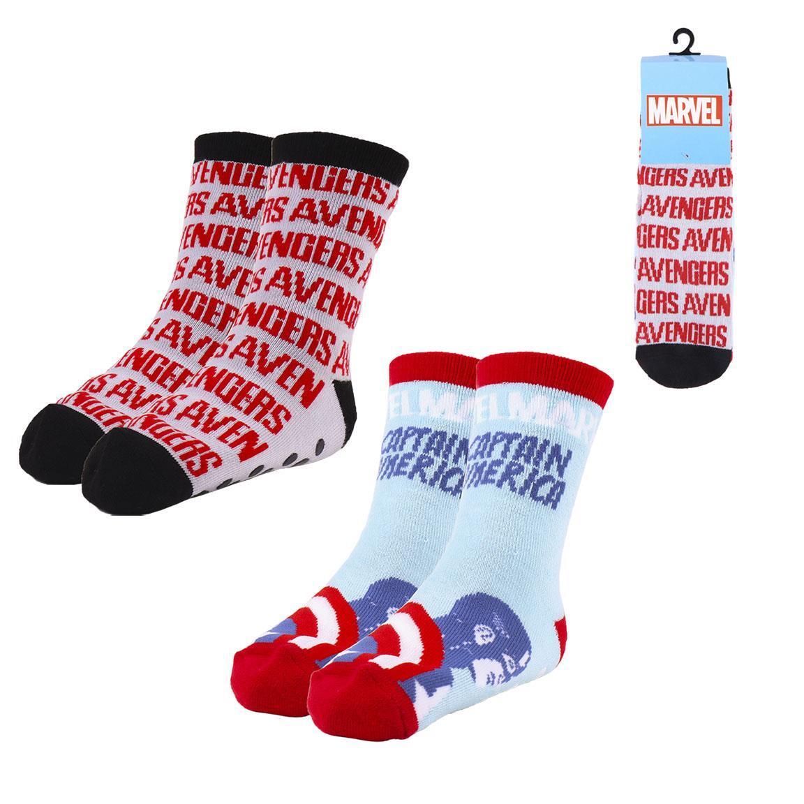 8445484210491 - Doppelpack rutschfeste Socken für Baby Jungen Avengers