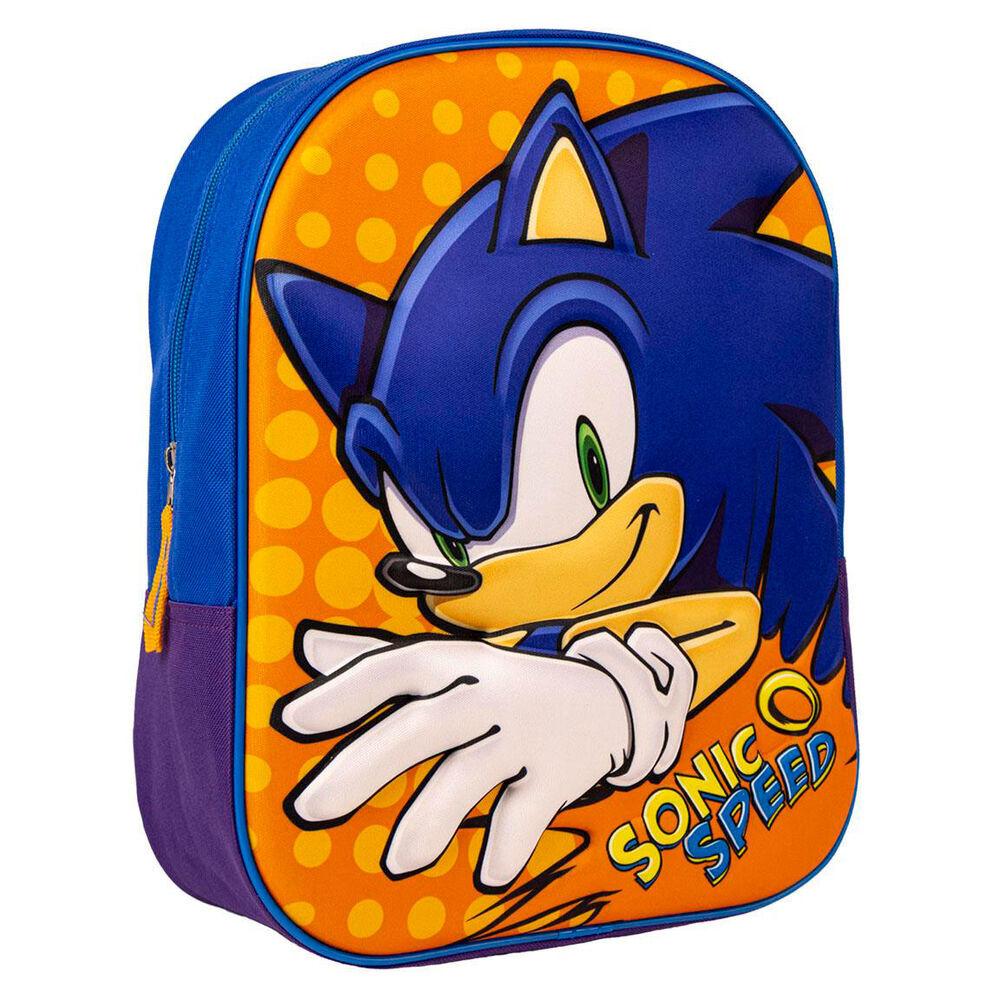 8445484248364 - Sonic Backpack Freizeitrucksack Der ultimative 3D Rucksack für unterwegs