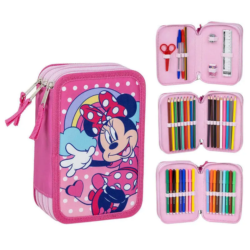 8445484402155 - Mäppchen für Mädchen Disney Minnie (x3)