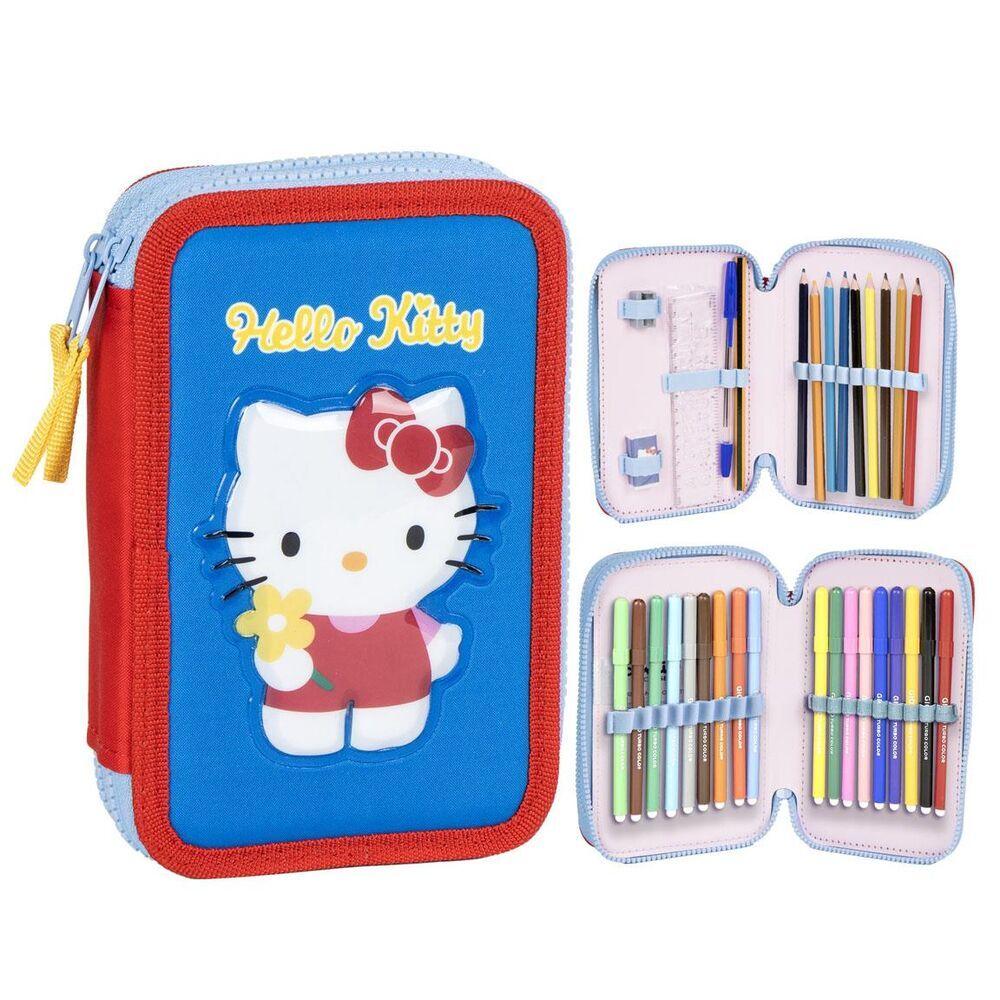 8445484510768 - Doppeltes Etui Mädchen Hello Kitty