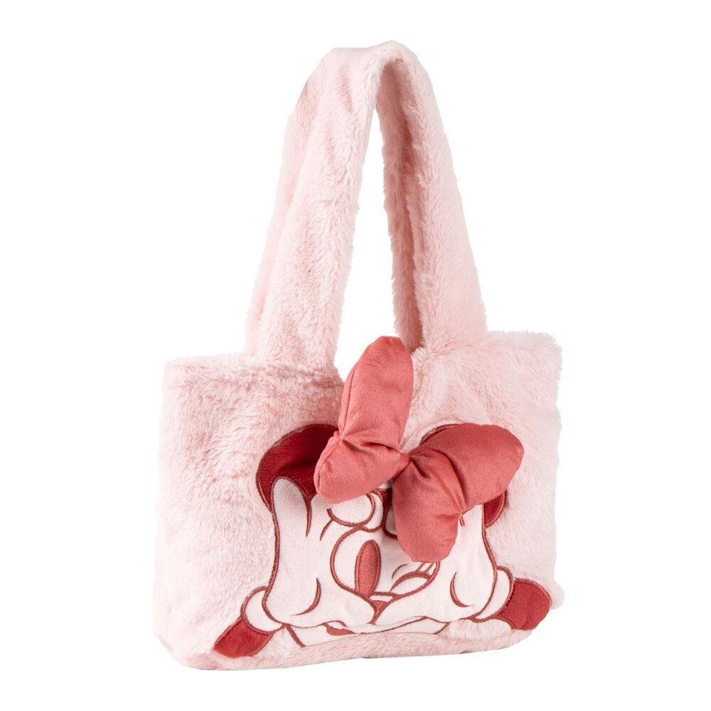 8445484524079 - Mädchen Schultertasche aus Plüsch Disney Minnie
