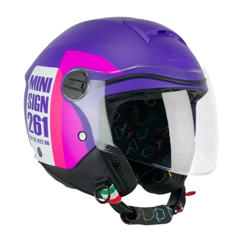 Jet-Motorradhelm Kinder CGM 261X Mini Sign