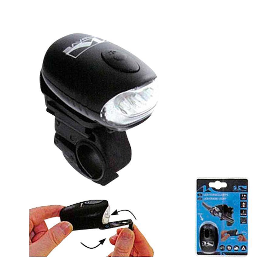 Velo Store - UK front battery light 3 led 3 manual dynamo function Sélection CGN M-wave | Extra 10% off with Subscription, Postage £16.79 to UK Fedex.