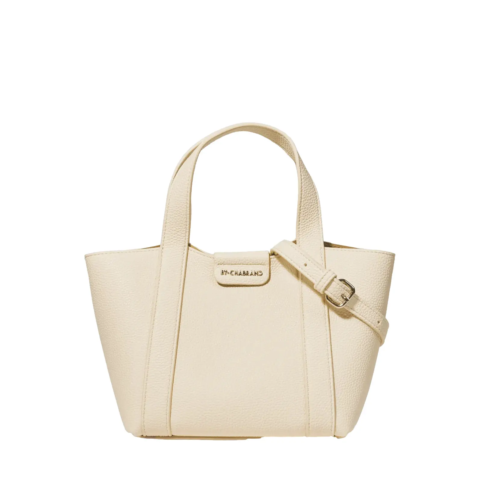 Chabrand Women's Blanc Grained Leather Effect Handbag Louise