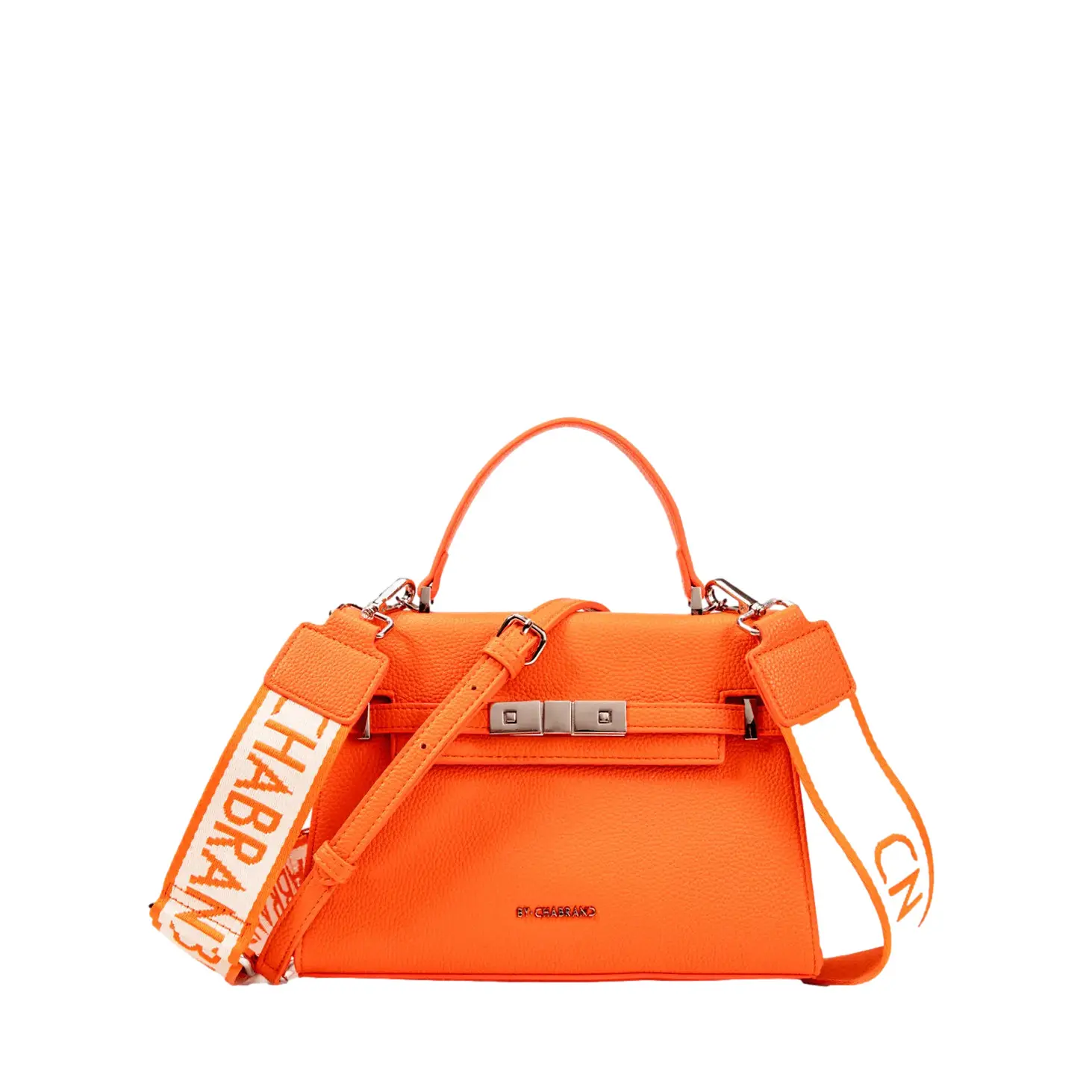 Chabrand Women's Orange Zipped Handbag For Louise
