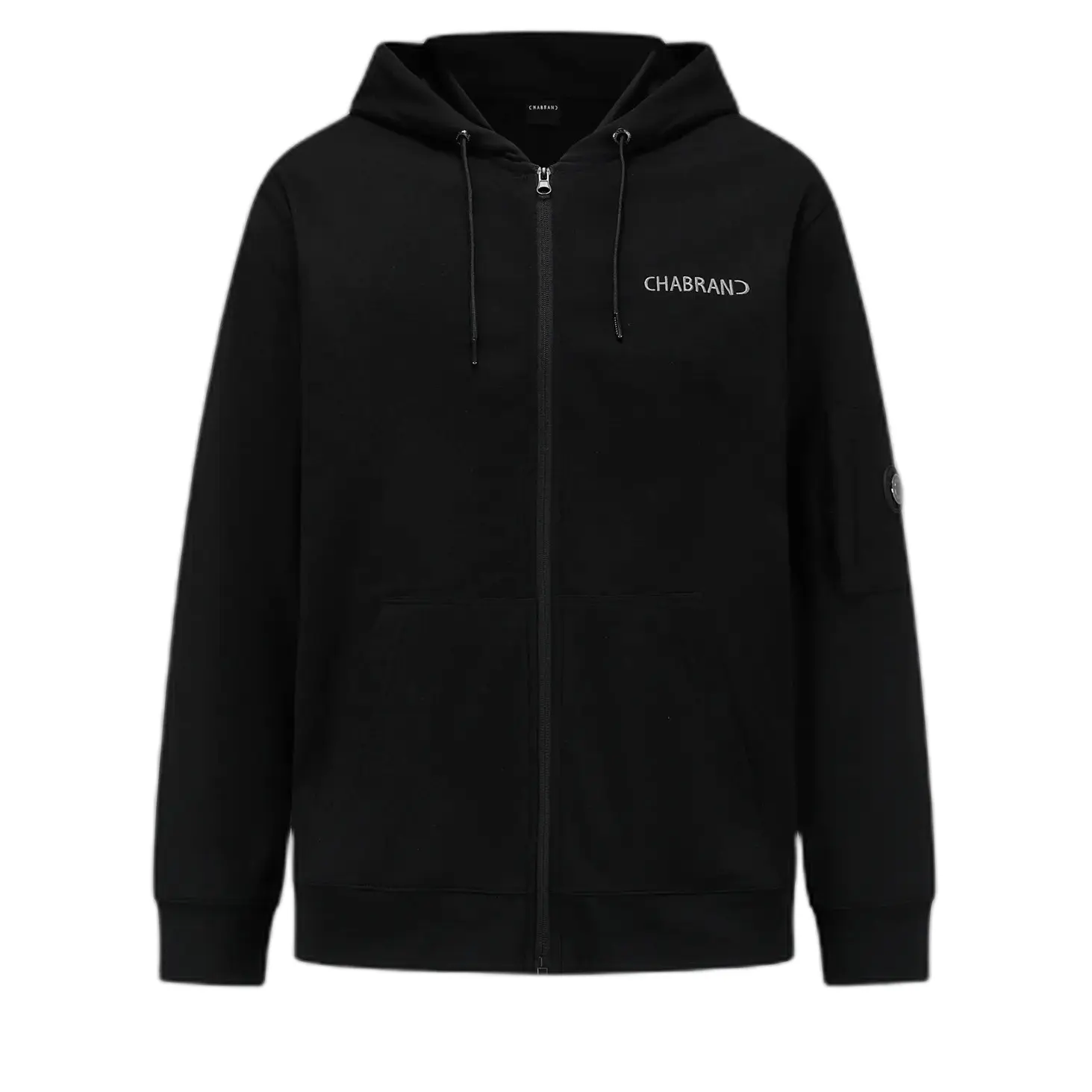 Monochromer Kapuzenpullover mit Reißverschluss Chabrand