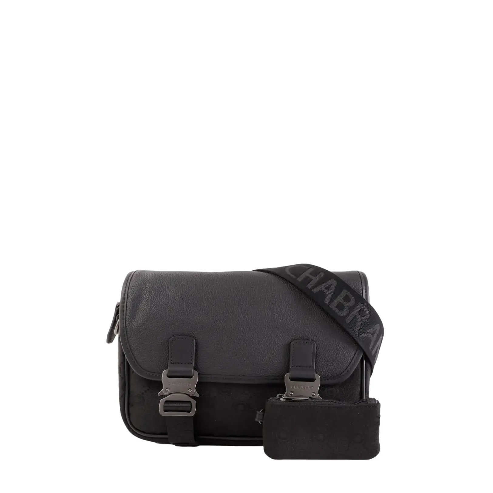Chabrand Men's Gris Flap Bag Icone Toile