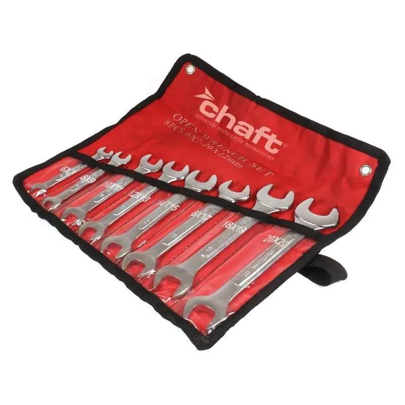 Set mit 8 Flachschlüsseln Chaft