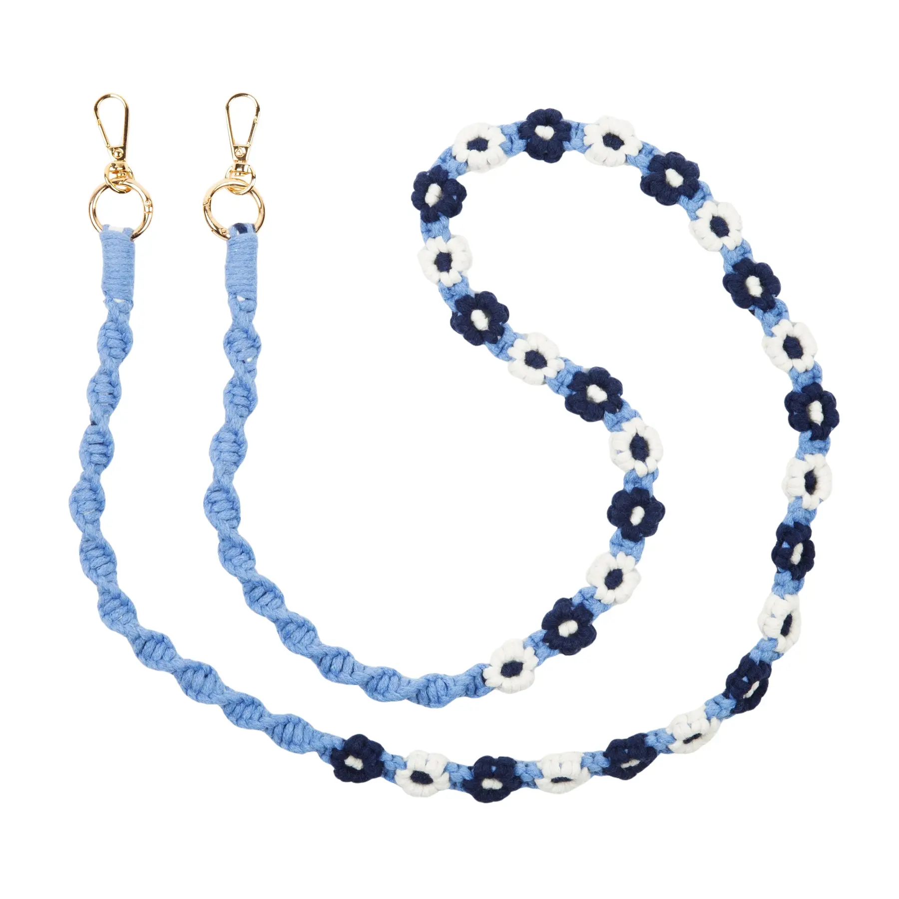 3760419022037 - Geflochtenes Smartphone-Halsband mit Blumenmotiv CHARLOT Paris