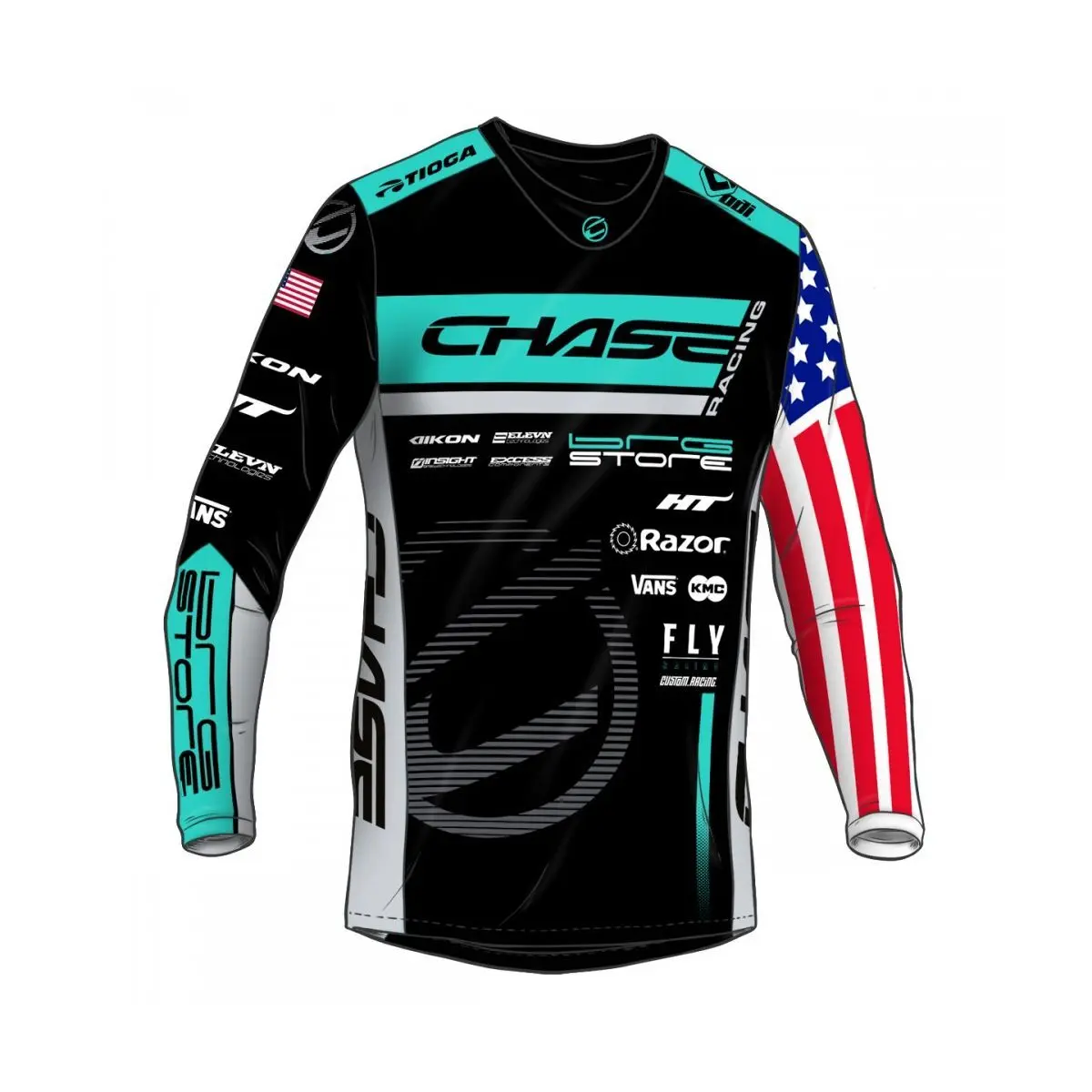 Velo Store - UK Kids' Long Sleeve Jersey Chase Team Connor Fields Replica 2024 | Extra 10% off with Subscription, Postage £16.79 to UK Fedex.