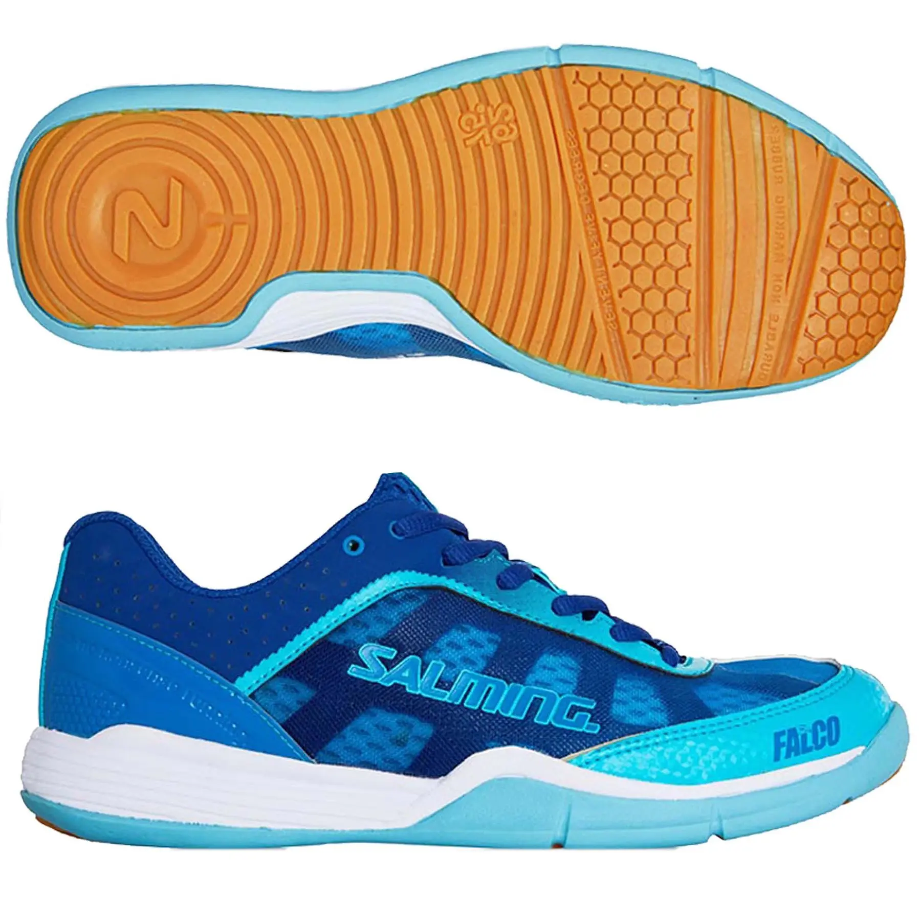 Salming Femme Chaussures Falco Indoor, Bleu, Taille 40
