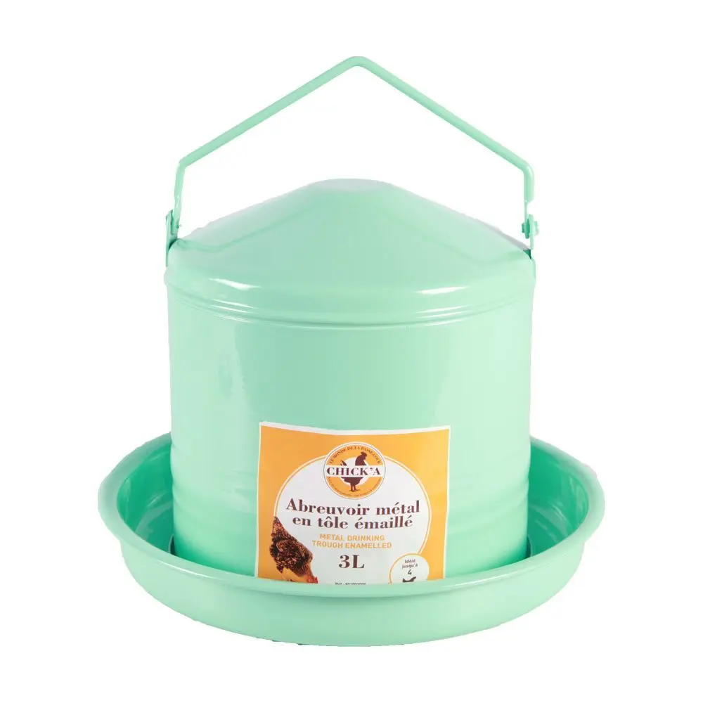 Meilleurs prix pour Abreuvoir pour volailles métal en tôle émaillé Chick'A