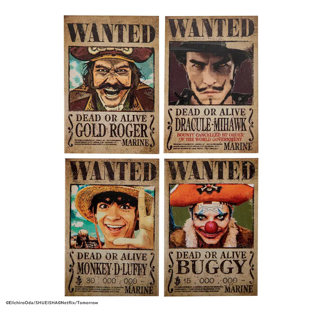 Magnet Cinereplicas Wanted - One Piece (x4)