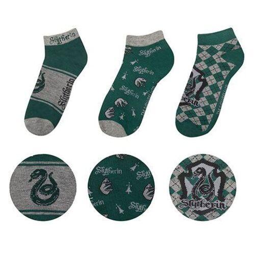 4895205606630 - - Socks Set of 3 - Ankle - Slytherin - 35 - 45 - Socken -