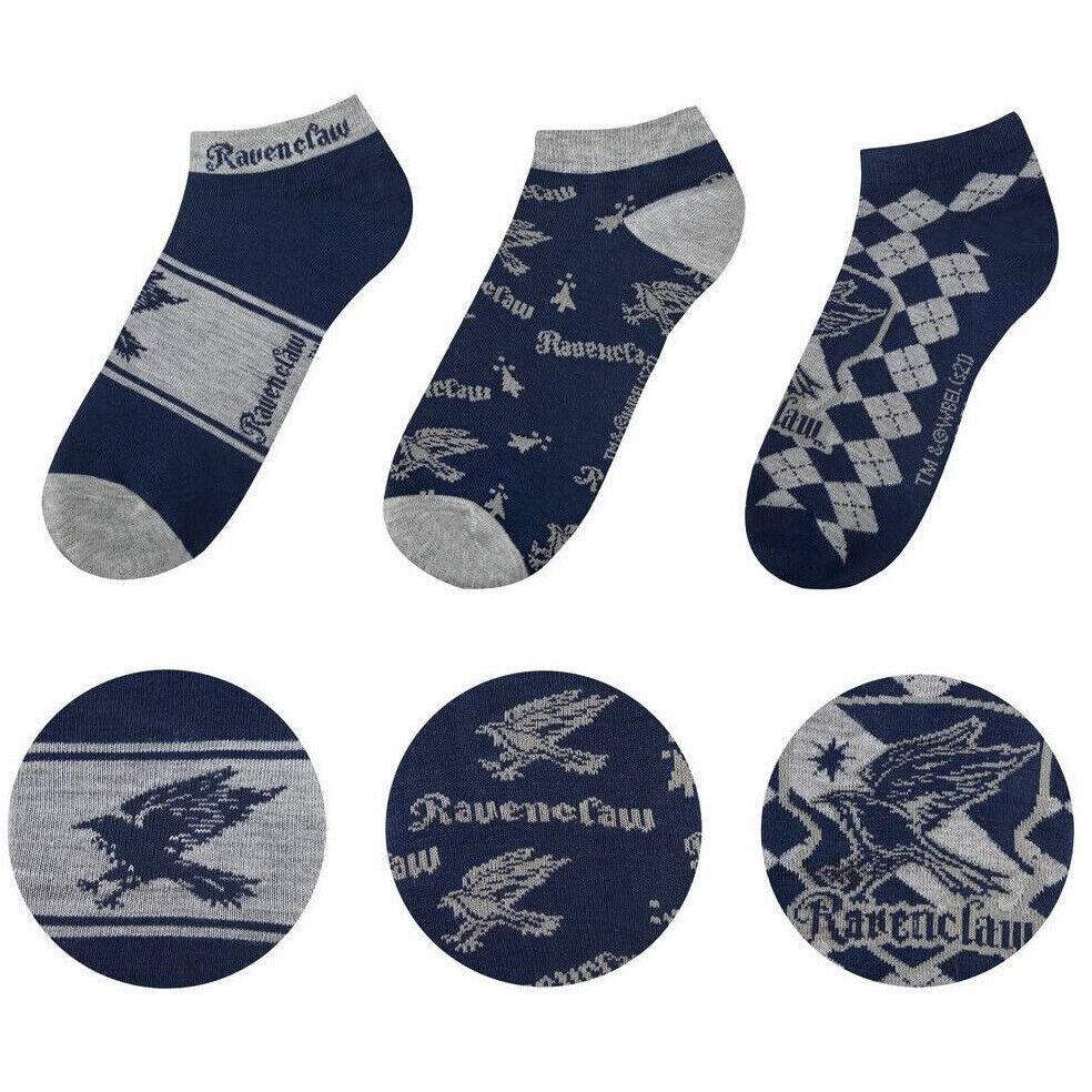 4895205606647 - - Socks Set of 3 - Ankle - Ravenclaw - 35 - 45 - Socken -