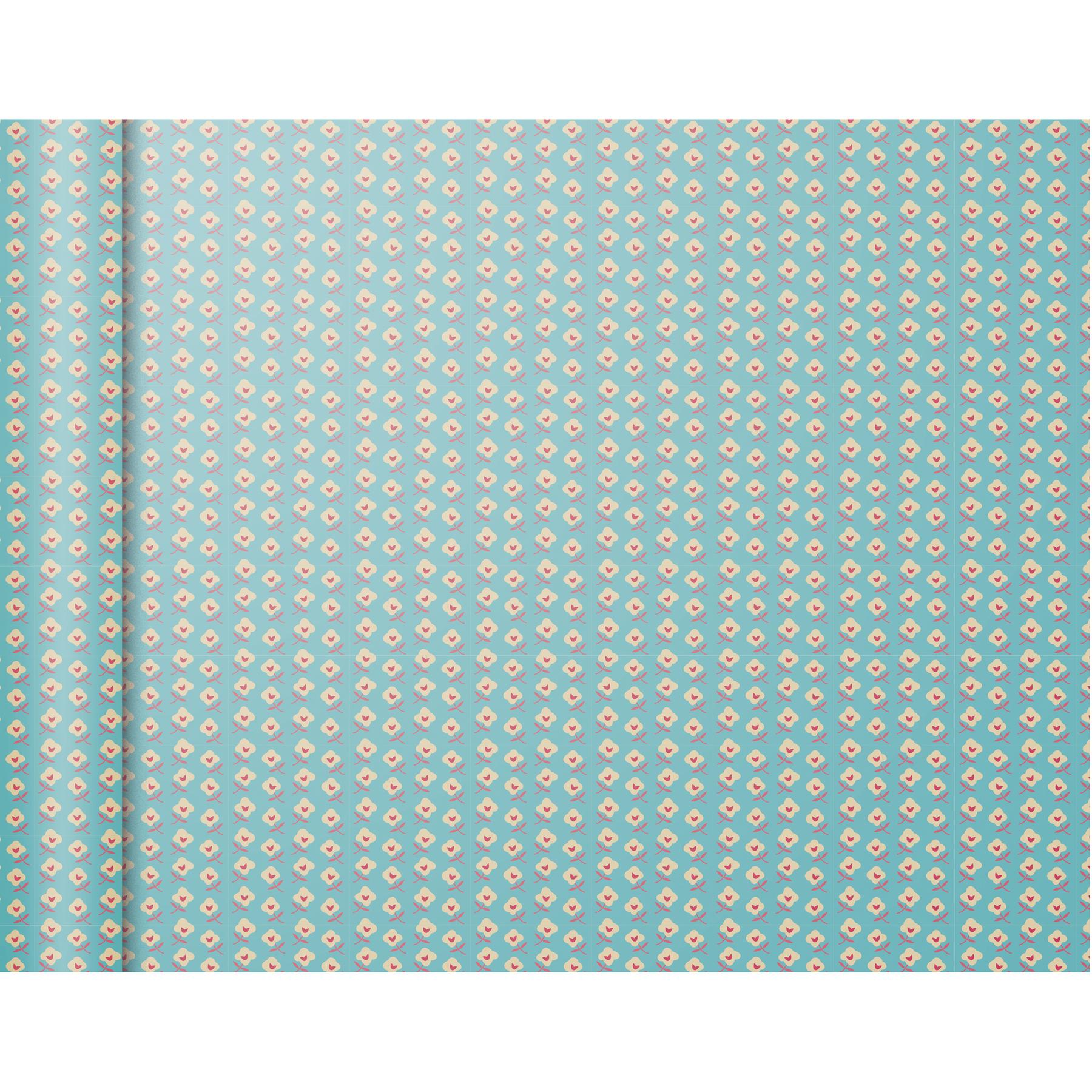 3329682238714 - Geschenkpapier mit Blumenmuster Tiny Rolls