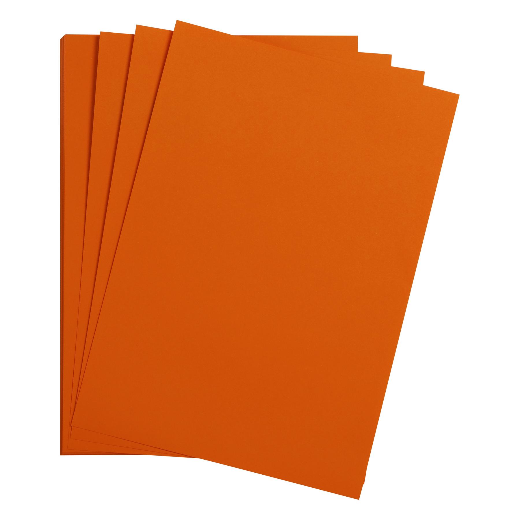 3329680973556 - 3 x Tonzeichenpapier A4 120g qm VE=25 Blatt rot-orange
