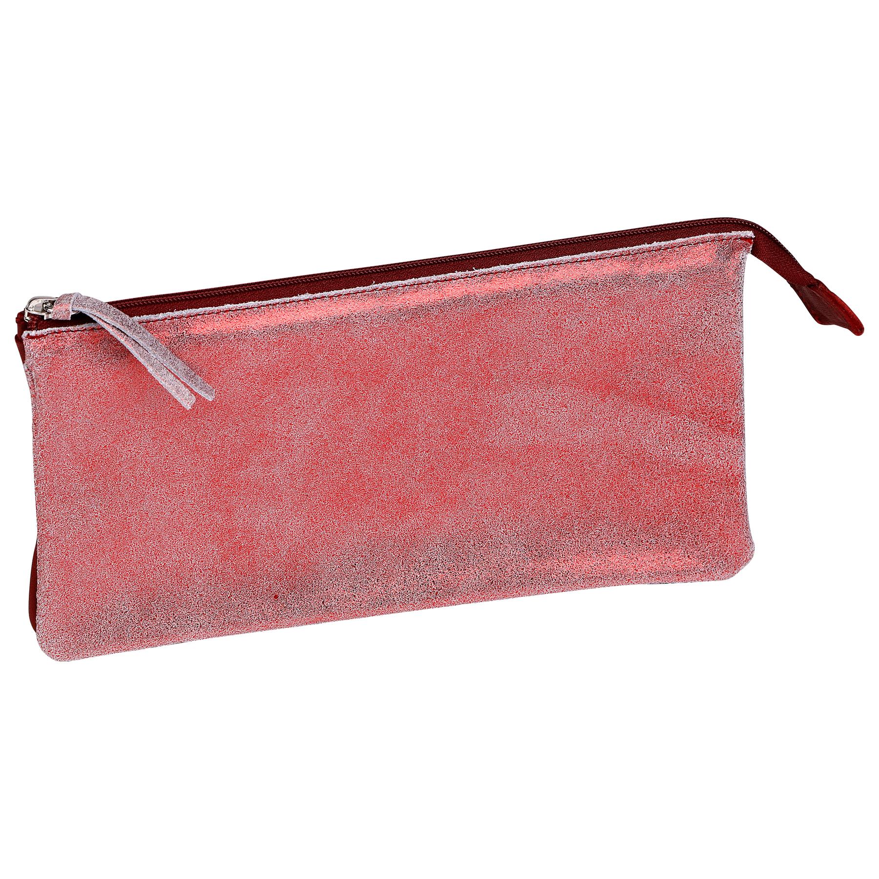 3329684100705 - 2-Fächer Wildleder Tasche Ruby