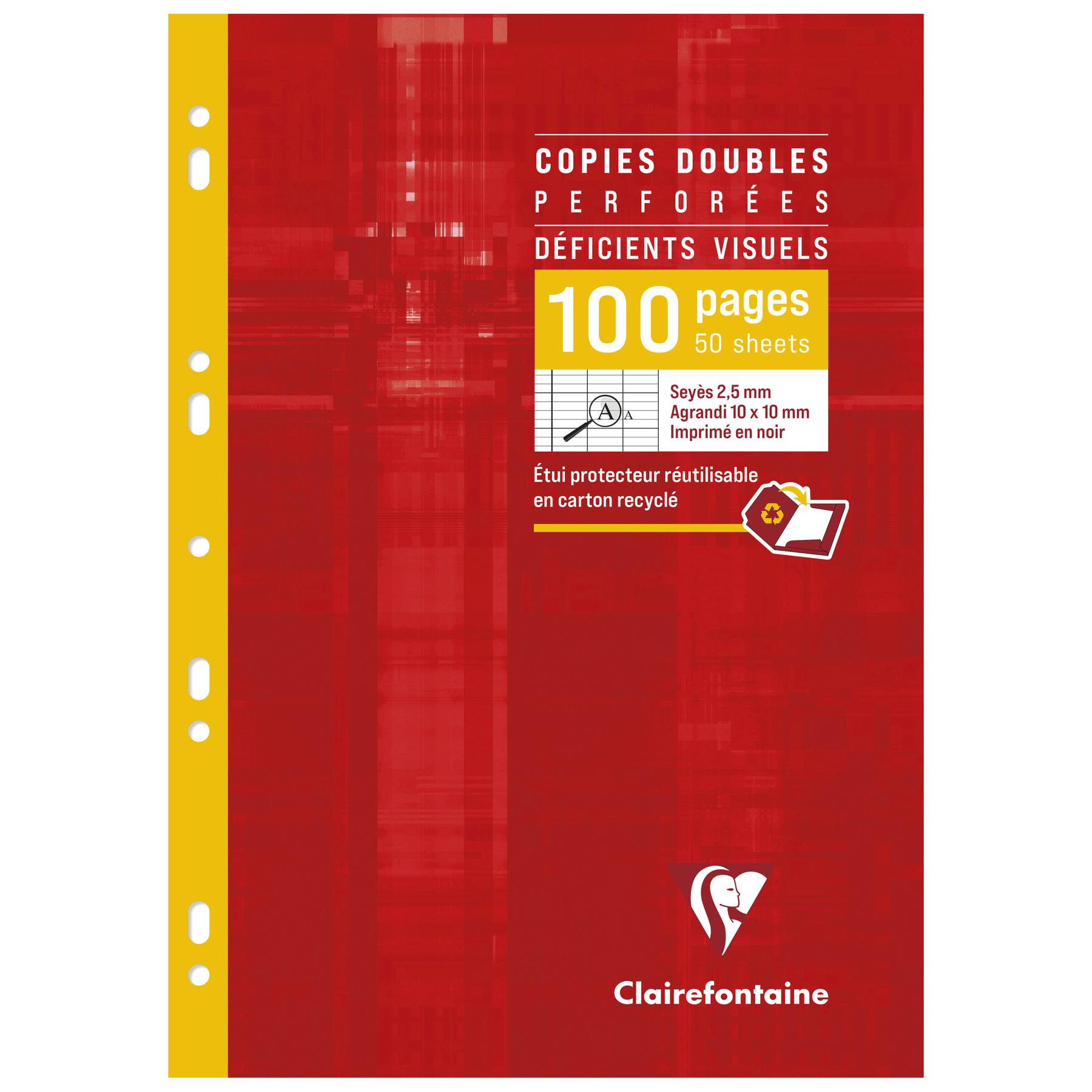 3329680047295 - Doppelkopien gelocht 96 Seiten Clairefontaine