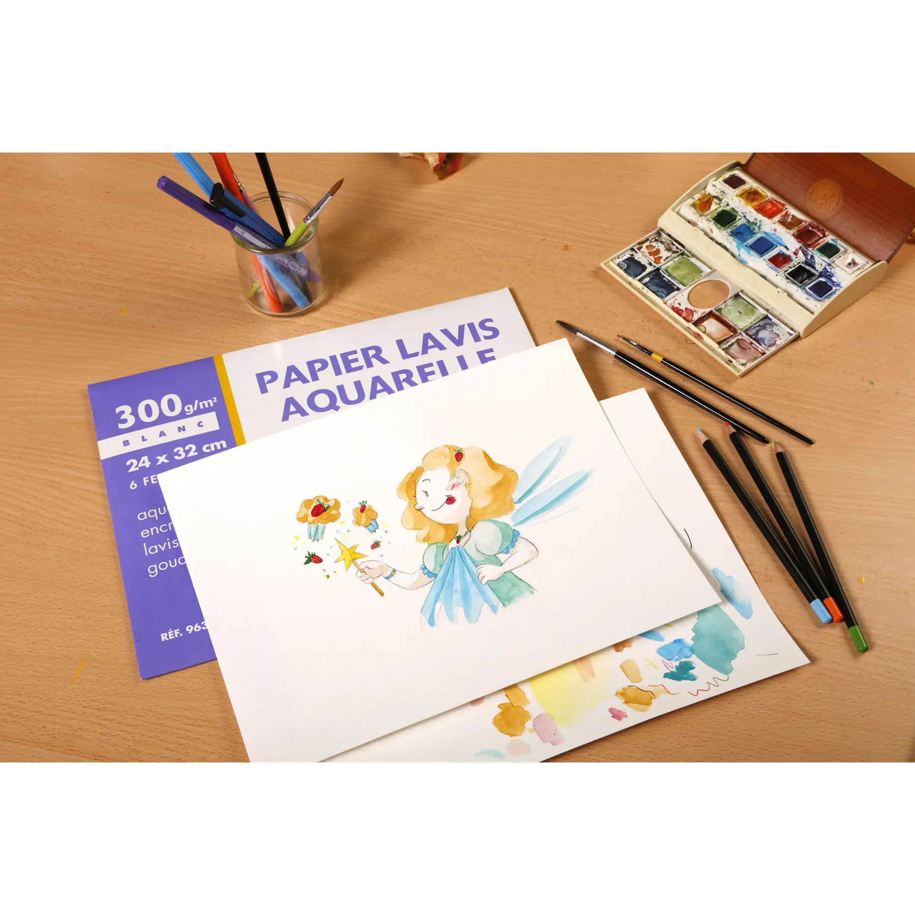 500 Blatt Papier Clairefontaine Lavis
