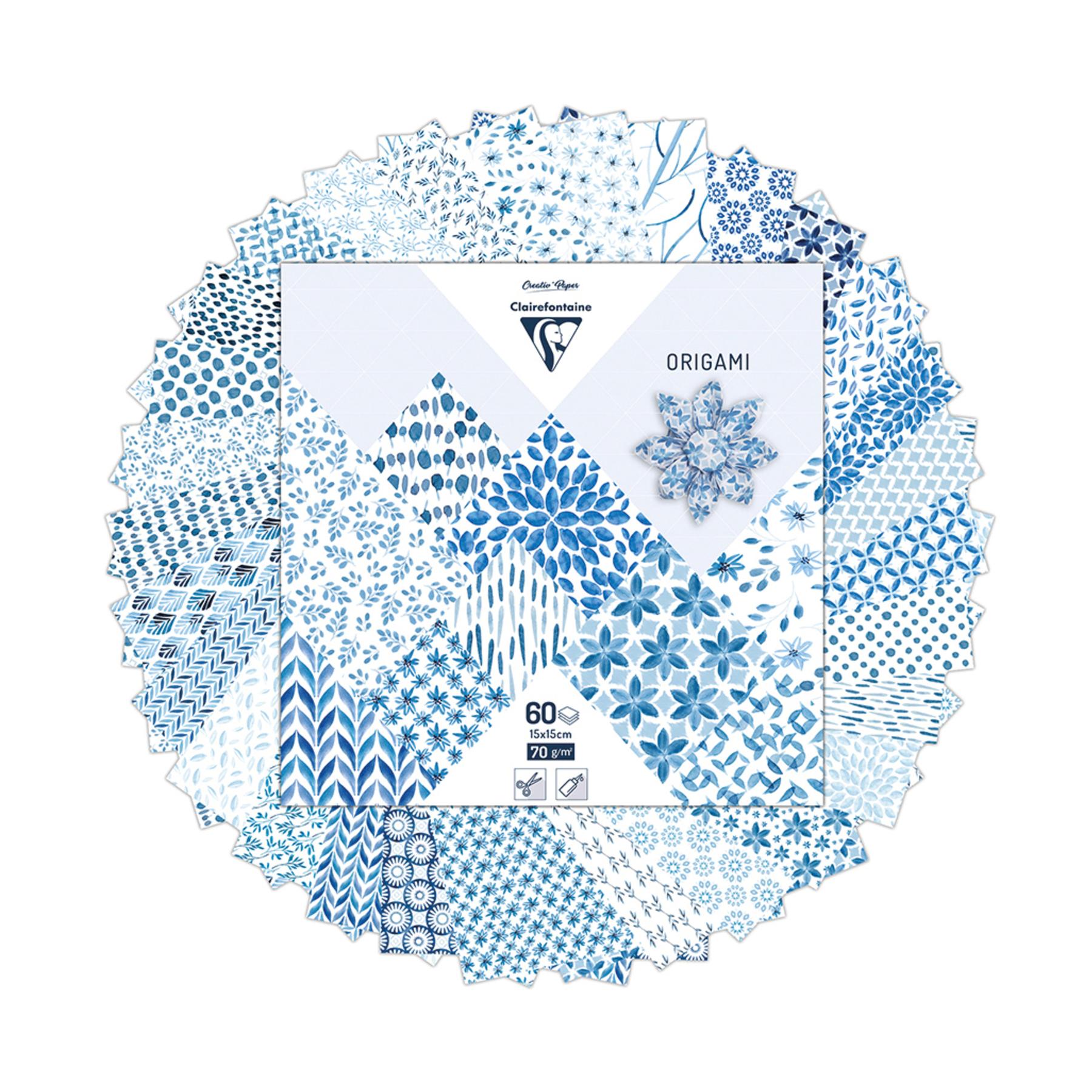 3329680953497 - Mappe mit 60 Blättern Shibori floral