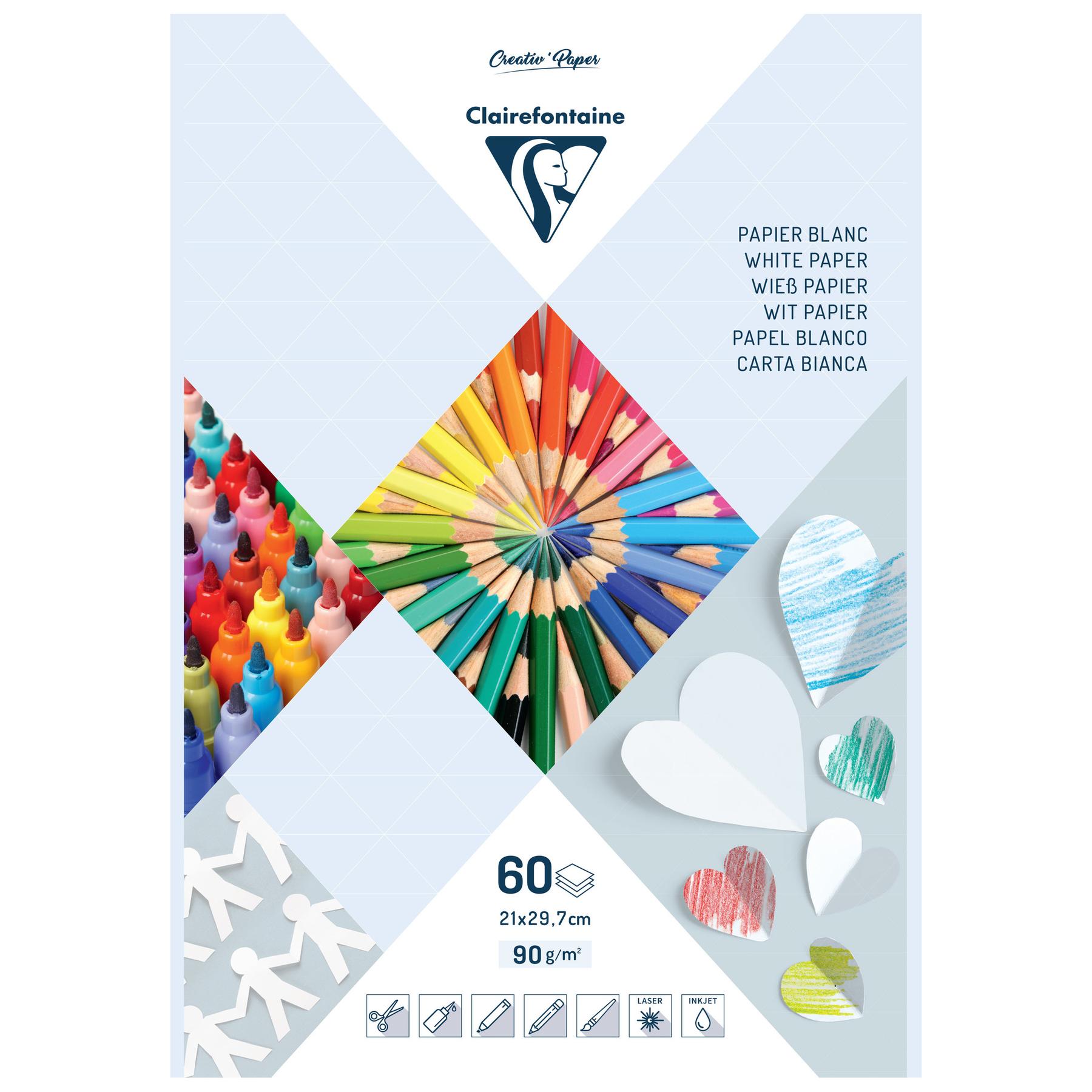 3329680972412 - Zeichenblock mit 60 Blättern in bester Qualität A4