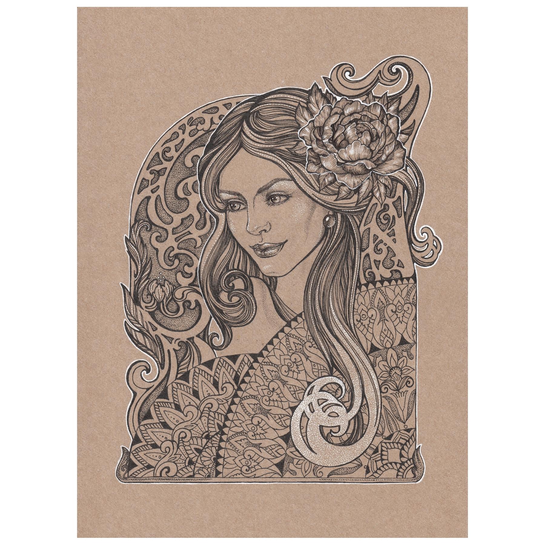 3329689750127 - Ramette Papier 25 Blatt roh Kraft 160g