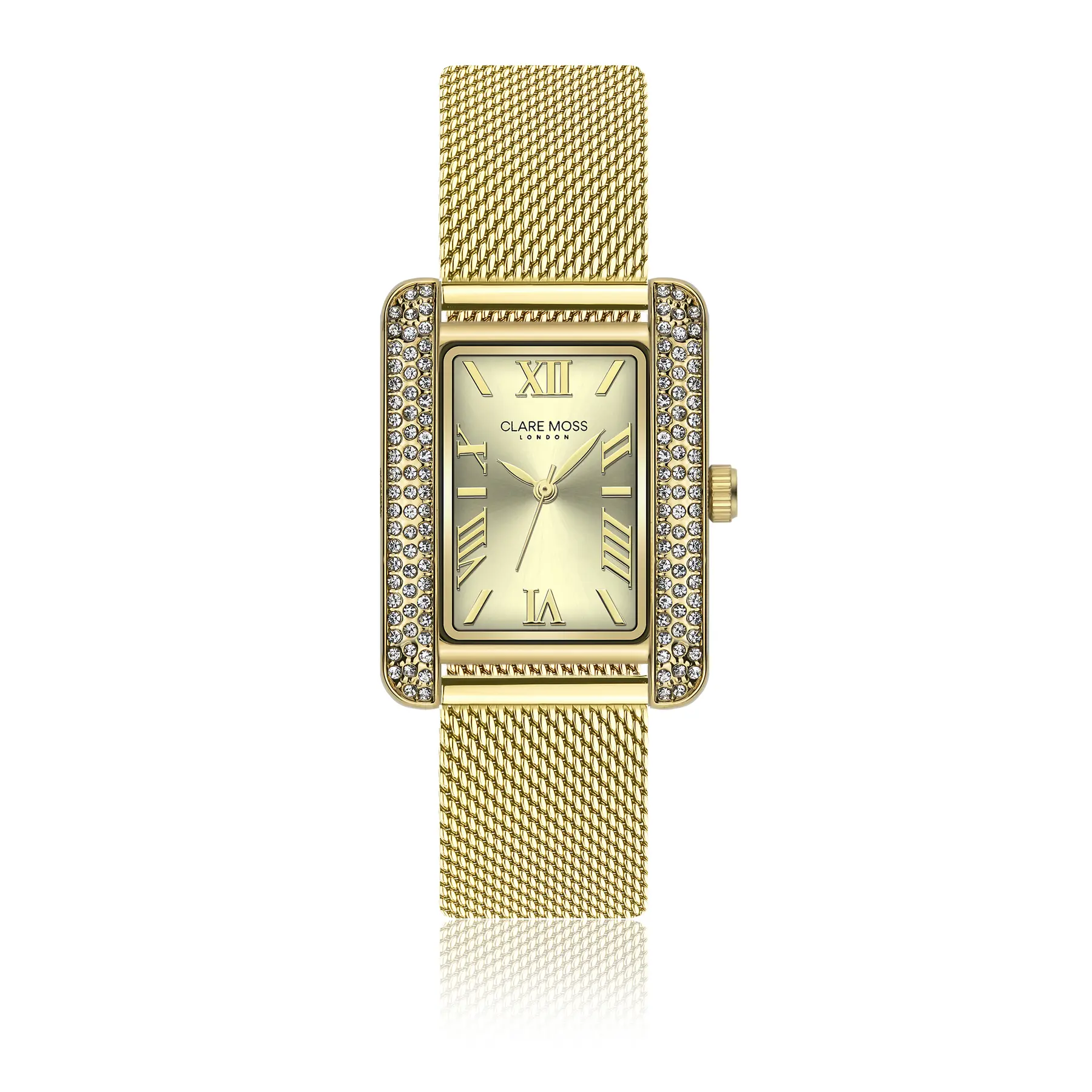 7756613117415 - Damenuhr Gold Mesh