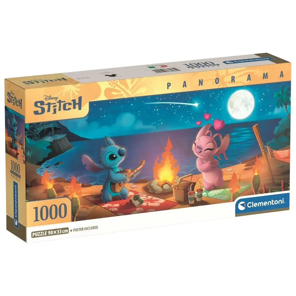 Puzzel van 1000 stukjes Clementoni Disney Stitch Panorama