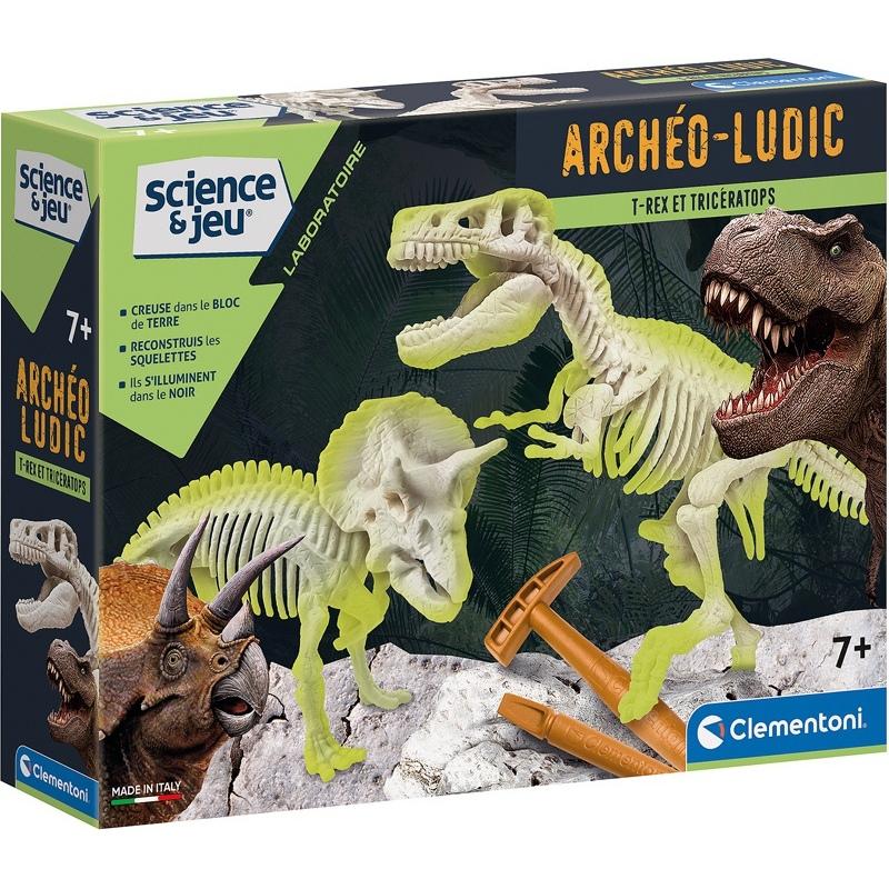 8005125520725 - Lernspiele Archeo Ludic T-Rex Triceratops