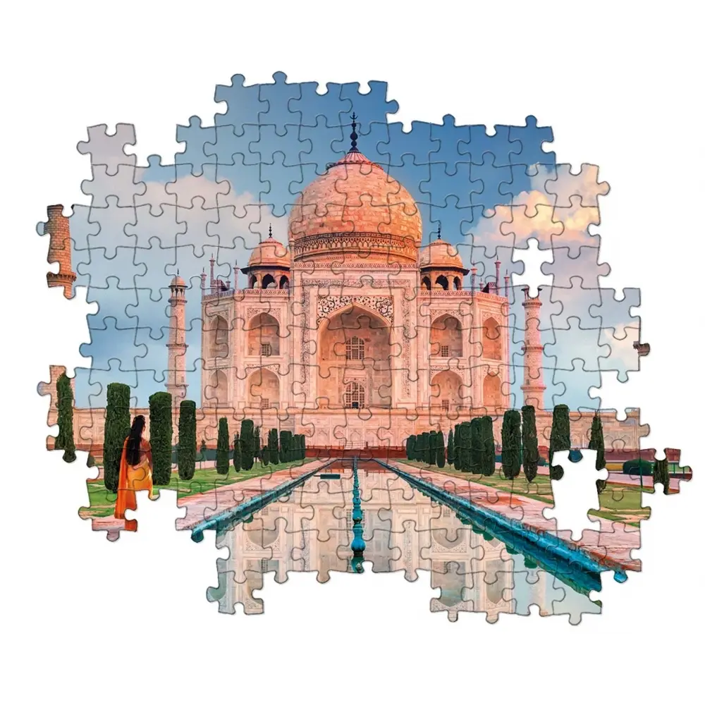 Puzzles mit 1500 Teilen Sammlung taj mahal. indien Clementoni