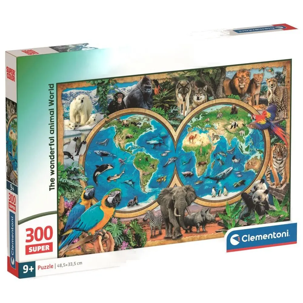 8005125217236 - Jigsaw Puzzle Super Color The Wonderful Animal World 300pcs Boden