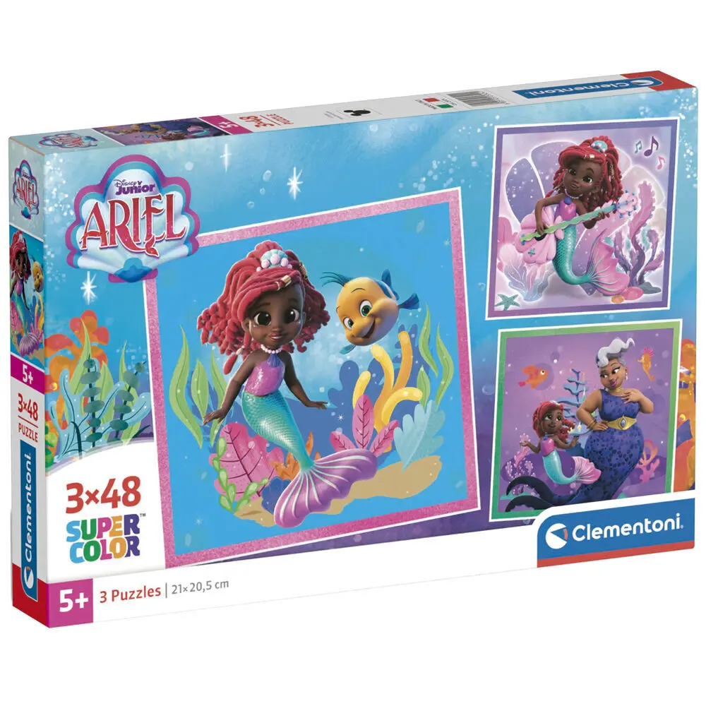 8005125253241 - Puzzle mit 3x48 Teilen Disney Ariel