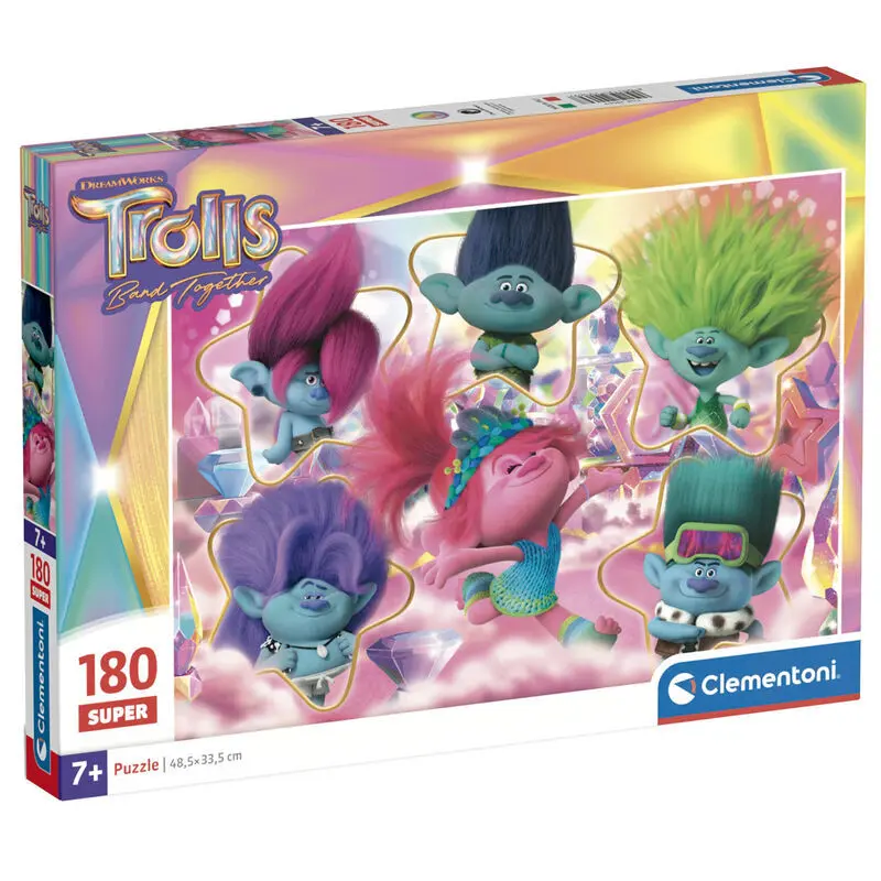 8005125290697 - Puzzle mit 180 Teilen Trolls 3 (x3)
