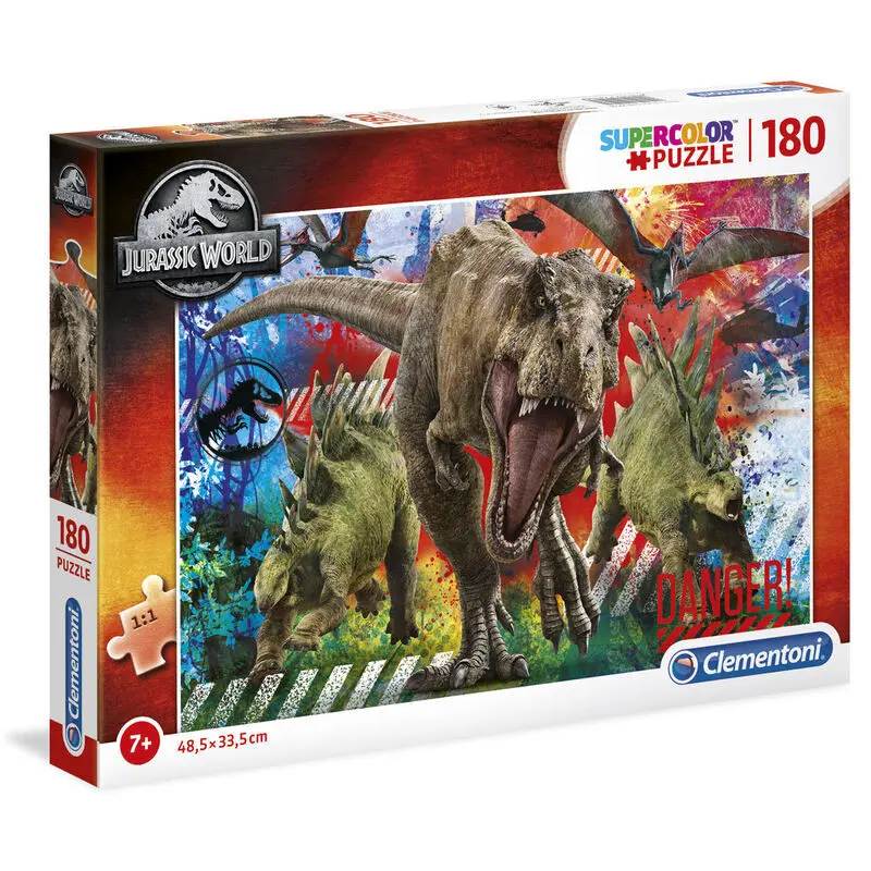 8005125291069 - Jigsaw Puzzle Super Color Jurassic World 180pcs Boden